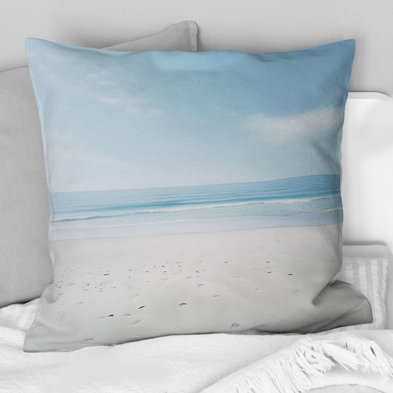 Coussin Minimalisme Beachside Serenity - Coastal Beach
