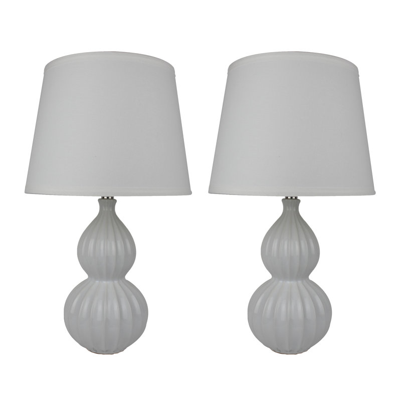 Tinsley Ceramic Table Lamp, White