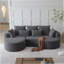 Canapé modulaire surdimensionné moderne et rembourré, siège en nuage courbé extra large et large à 4 places de 105 pouces avec 7 coussins, canapé-lit combiné gratuit pour le salon, la chambre à coucher-76029960-76029967