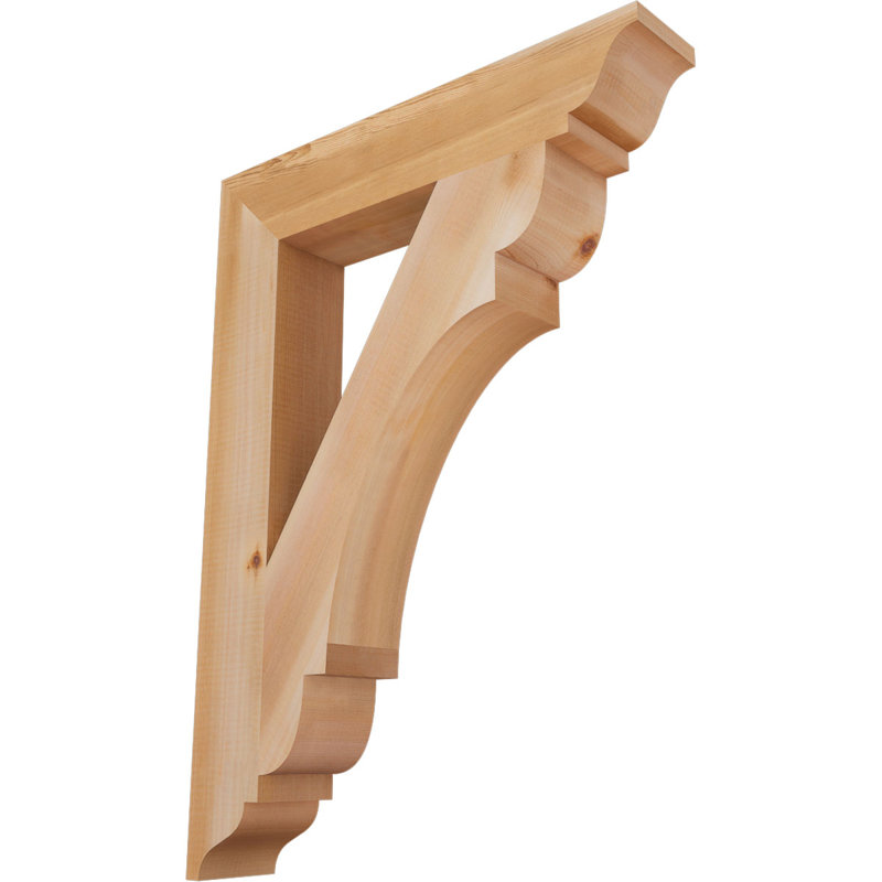 Support olympique traditionnel, H 30 po x l 3,5 po x P 22 po, Cèdre rouge de l'Ouest (lisse)
