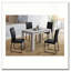Table de salle à manger, rectangulaire, 48 po, petite, cuisine, salle à manger, stratifié gris, contemporain, moderne