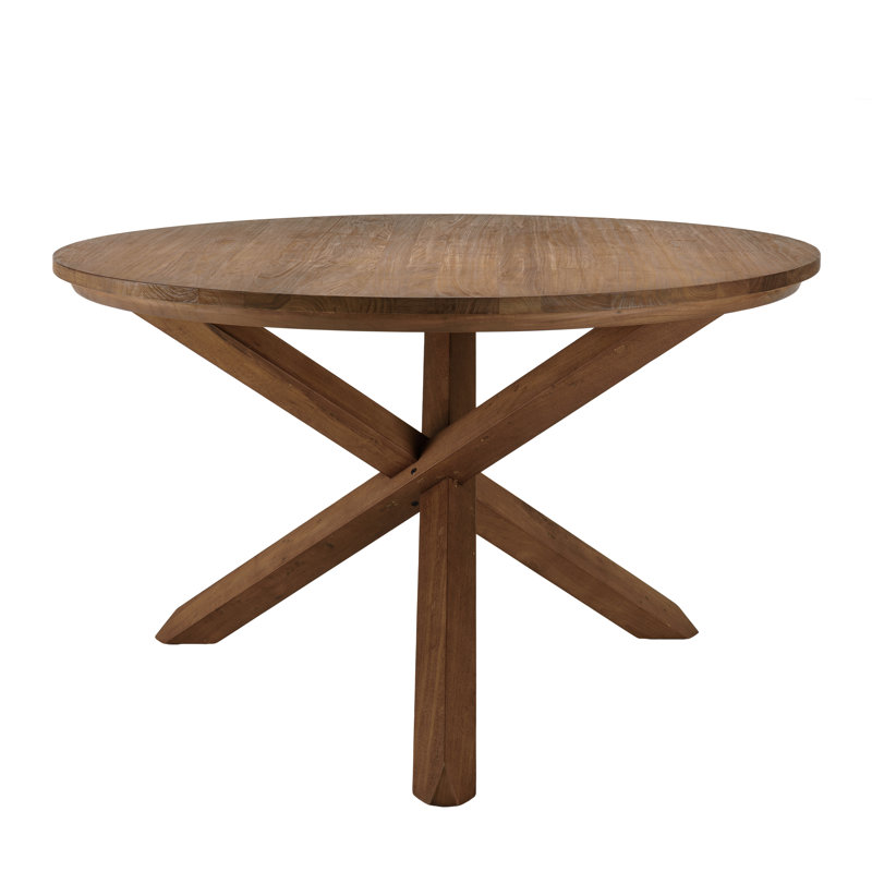 Bloomburg Teak Round Solid Wood Dining Table