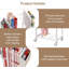 Chariot organisateur de papier d'emballage avec 12 bandes de gifles