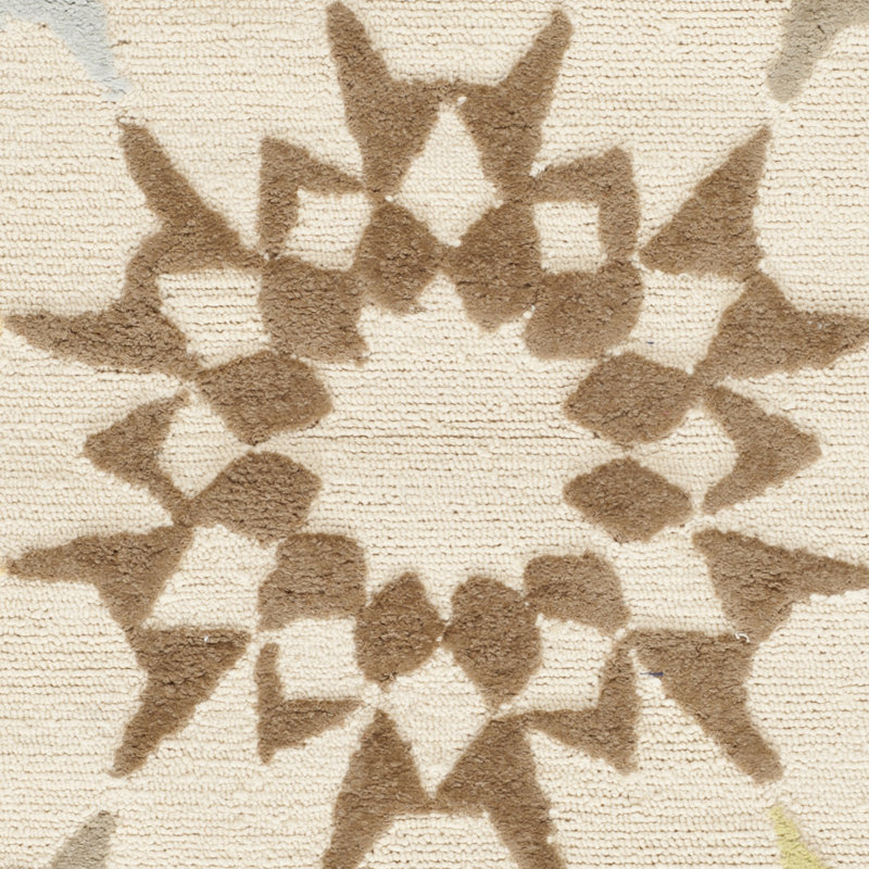 Martha Stewart Hand-Hooked Geometric Area Rug, Rectangle 2 pi 6 po x 4 pi 3 po
