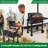Outdoor Charcoal Grill With Foldable Side Table And Wheels