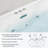 Jet Massage Acrylic Freestanding Bathtub 71 inch Advanced Water Flow Soaking Tub with Bubble Jets, Manual Air Pressure Adjustment for Home Spa and Relaxing Bath