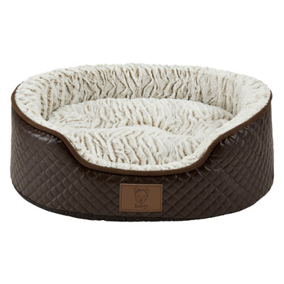 Avienda Geometric Orthopedic Polyester Pet Bed