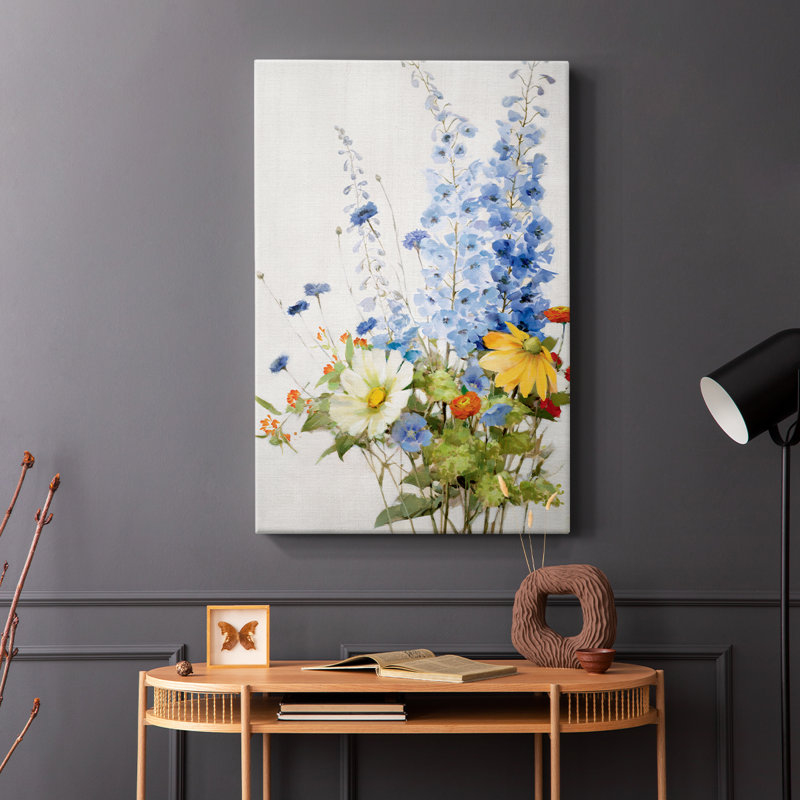 Wild Garden I -Galerie enveloppée Cavas, H 48 po x l 32 po