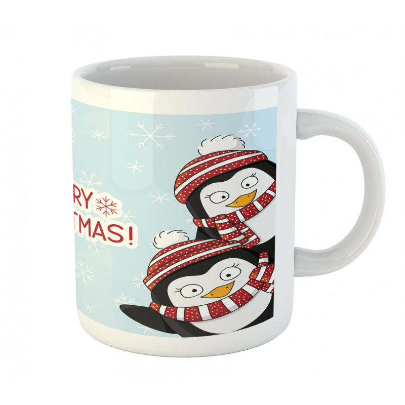 Grande tasse à café penguins