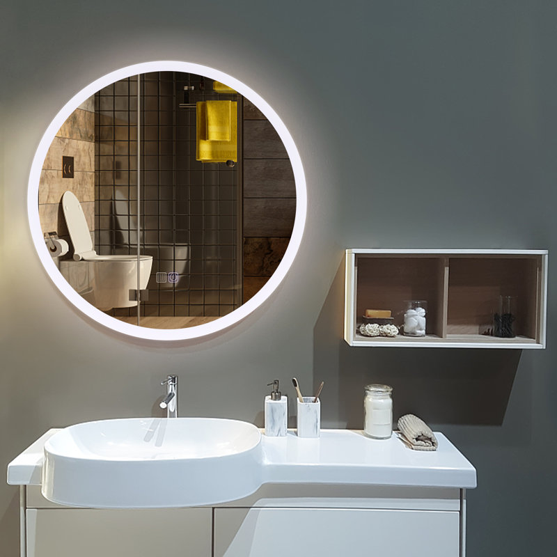 Miroir de maquillage / de salle de bain à DEL, 32 po x 32 po