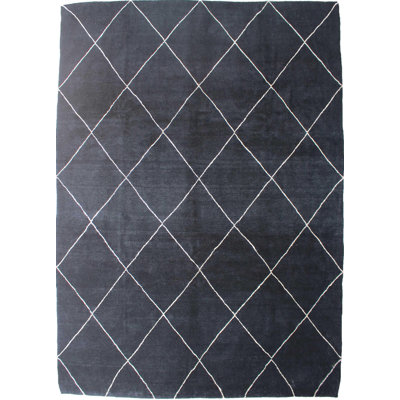 Rectangle Abstract Hand Woven Area Rug