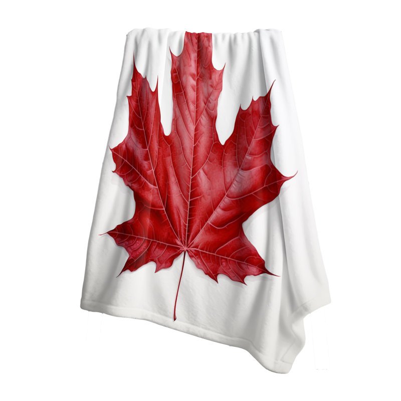 Couverture écarlate Simplicity I - Leaves