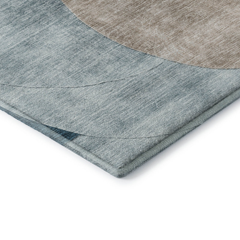 Premium Machine Washable Alves AMF1140 Geometric Rug, Runner 2'3" x 7'6"