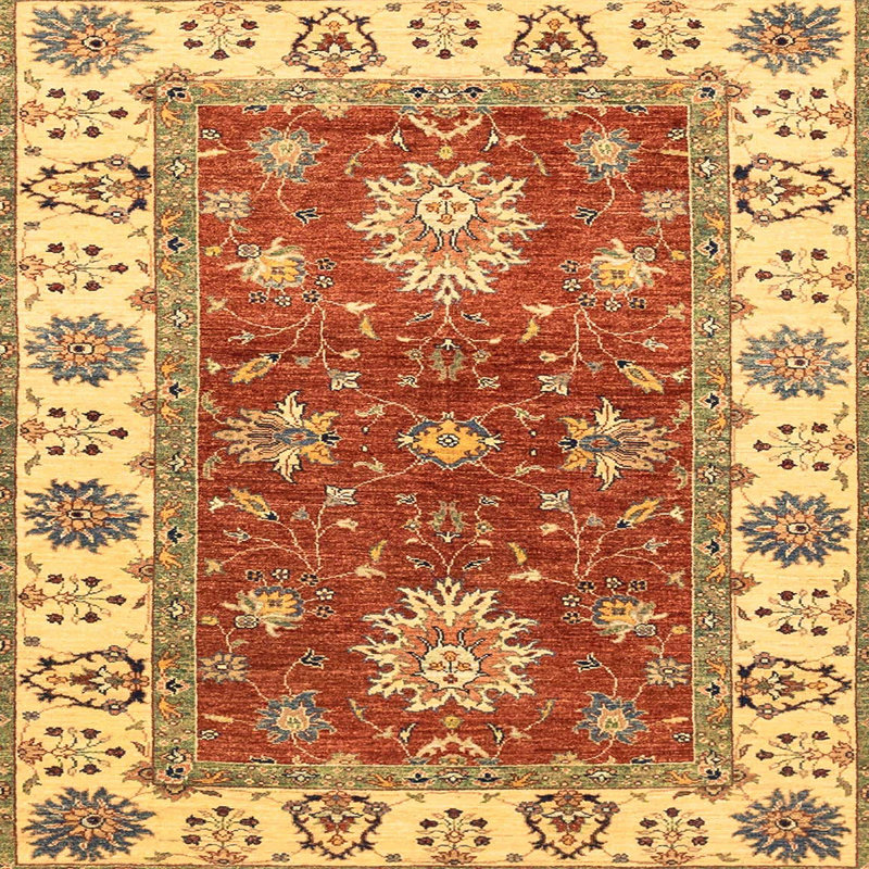 Tapis abstrait moderne 2867, Carré 8 pi