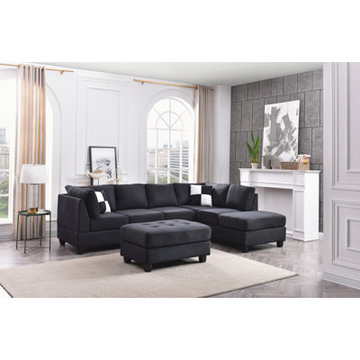 Canapé modulaire moderne avec méridienne