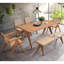 2 chaises d'appoint de style Mid-Century moderne - beige et naturel, espace pour la salle à manger avec dossiers légèrement incurvés et sièges (2) Élégant et respirant