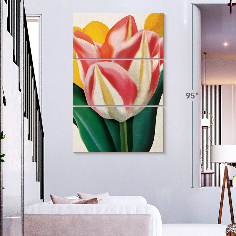 Harnek joyeux tulipe, H 74 po x l 48 po