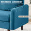 Hessville Sofa 56.3" sofas Velvet Round Arm Apartment Loveseat-1660458870