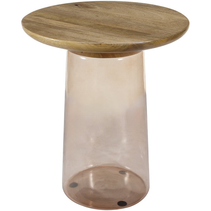 Melenda Modern End Table, Brown
