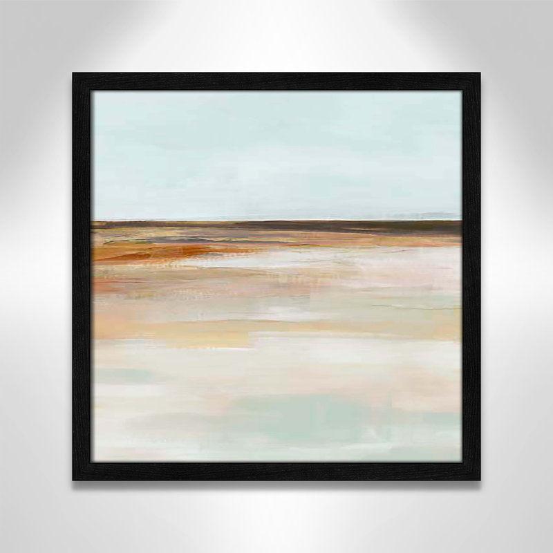 «Coastal Glades II» par Ian C, H 17 po x l 17 po x P 1,25 po, Cadre noir mince
