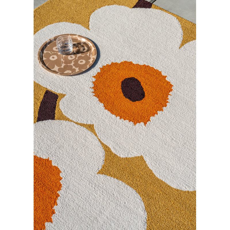 Unikko Anniversary Honey | 433001, Rectangle 4'7" x 6'7", Honey