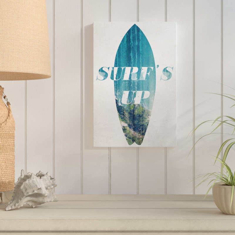 Surfs Up - impression sur toile tendue, H 54 po x l 36 po x P 1,5 po