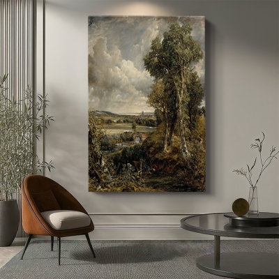 La vallée de Dedham - toile tendue par John Constable