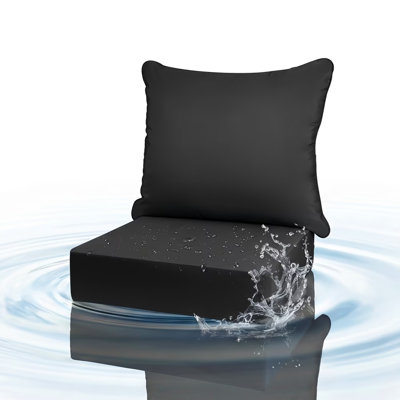Outdoor and Indoor Chair Cushions with Backrests: Waterproof, Durable, Soft, and Comfortable Garden Furniture Cushions—Fade-Resistant, Thickened Seat Cushions