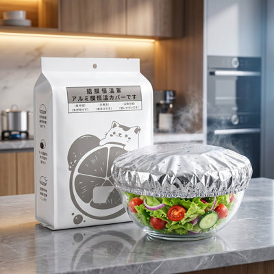 Aluminum  cling film cover Reusable Aluminum Foil Food Covers Aluminum Foil Covers For Kitchen Microwave-Safe Adjustable Foods Storage Covers For Any  Or Bowl