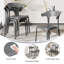 Ensemble de 4 chaises de salle à manger empilables de cuisine moderne en plastique, ensemble léger de chaises de salle à manger, sièges imperméables entièrement assemblés pour la cuisine, le café, les appartements et les petits espaces-1714293430