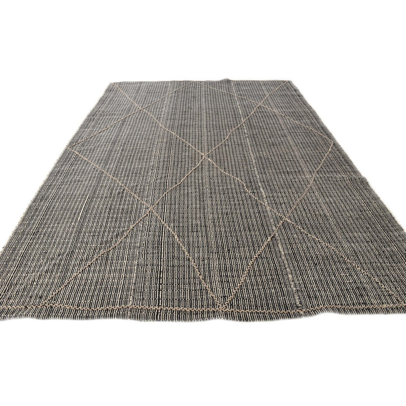 Tapis noir et blanc Judy
