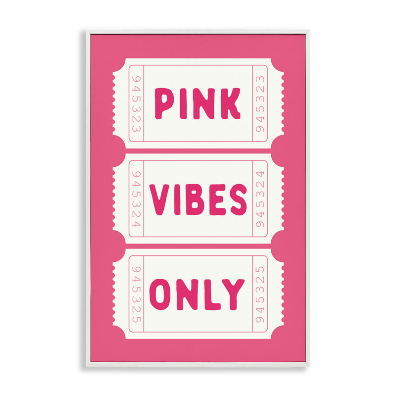 «Pink Vibes Only», impression giclée sur papier, signée lettrée et doublée, H 18 po x l 12 po