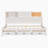 Twin Size Wooden Daybed With 3 Storage Drawers, Upper Soft Board, Shelf, And Integrated USB Ports, White