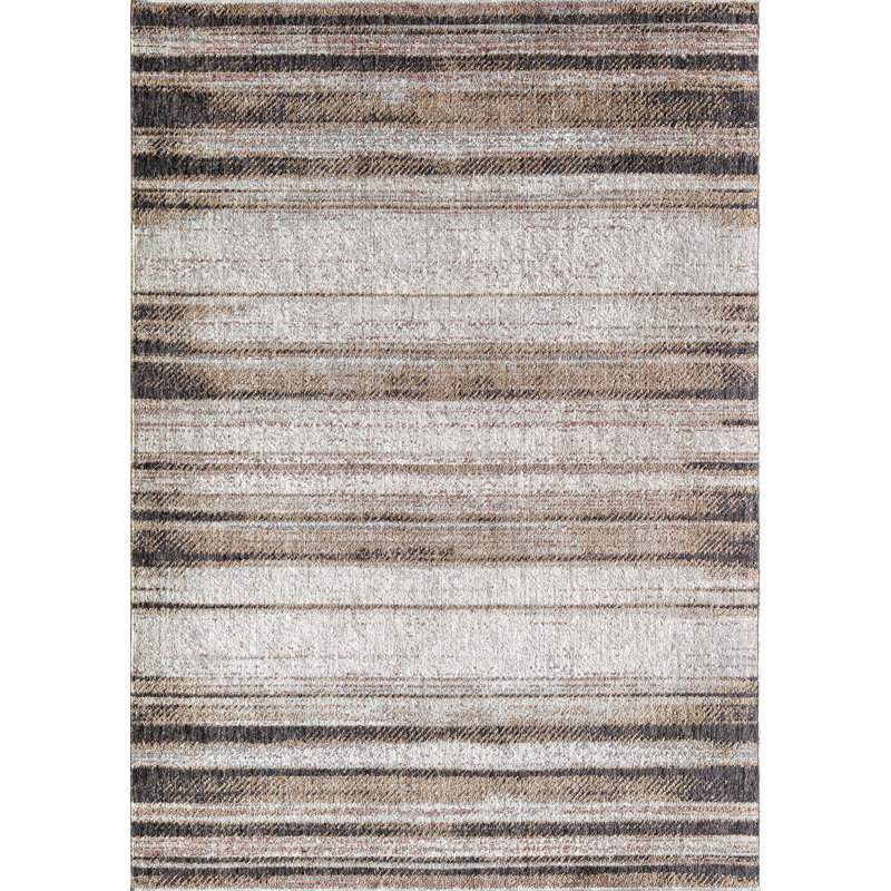 Celestia Contemporary Gazey grey Area Rug, Rectangle 2'6" x 4'