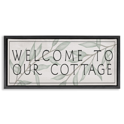 Rustic Cottage Welcome Floating Frame, design by Lil' Rue
