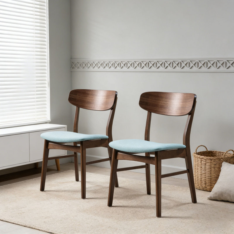 Chaise en bois, Menthe 1