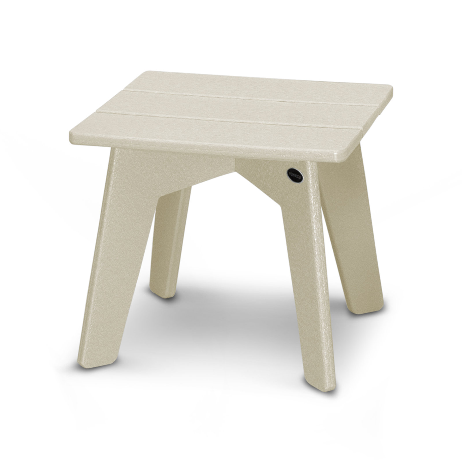 POLYWOOD® Riviera 17" Patio Side Table, Sand