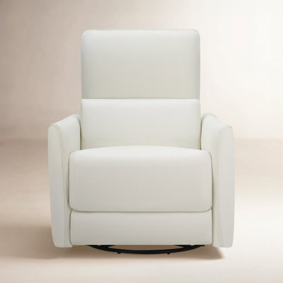 Santo 33" Genuine Leather Swivel Power Recliner