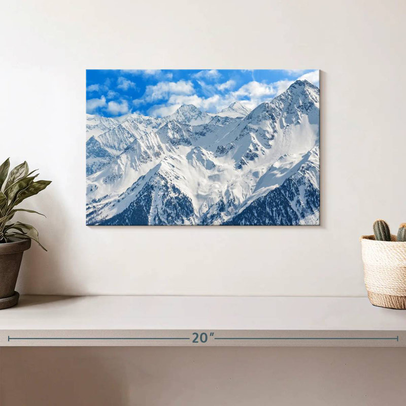 Snowy Mountain Alps, 8" H x 12" W