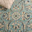 Tapis bleu / ivoire en laine touffeté à la main Jahiem-1535006630