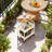 Rolling Storage Table, Carbon Steel+mdf Multi-functional Mobile Side Table