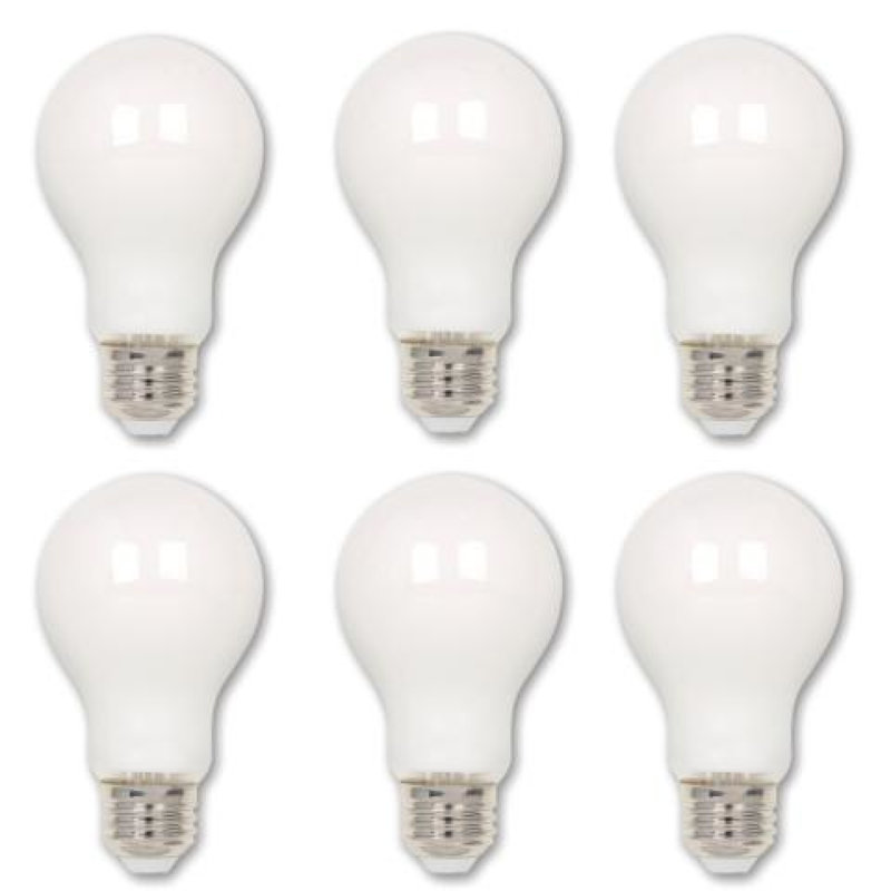 6.5 Watt (60 Watt Equivalent), A19 LED, Dimmable Light Bulb, Warm White E26/Medium (Standard) Base, 2700K