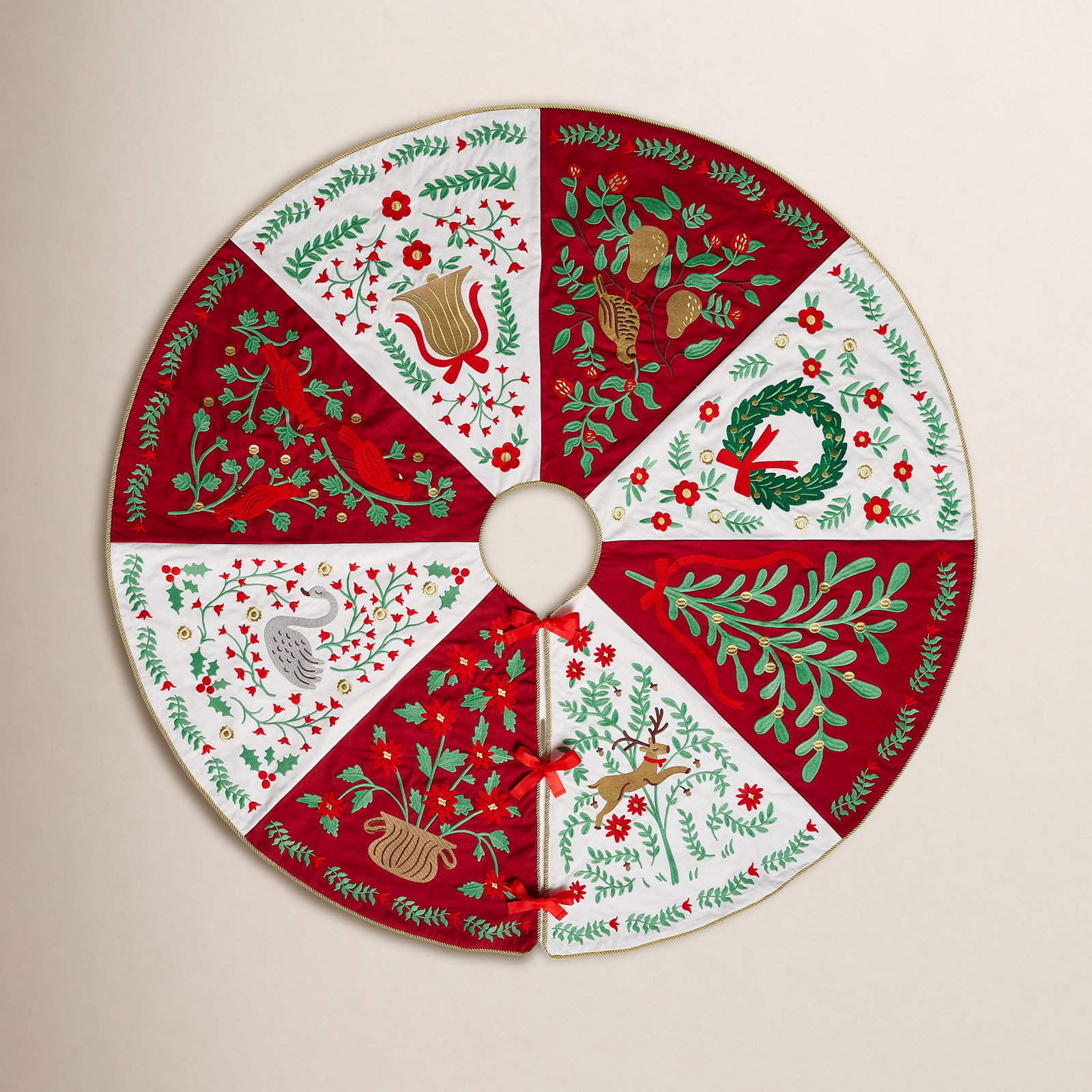 Embroidered Tree Skirt