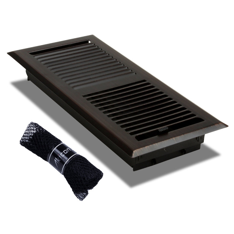 Registre de plancher, H 2 po x l 10 po x P 4 po, Bronze huilé
