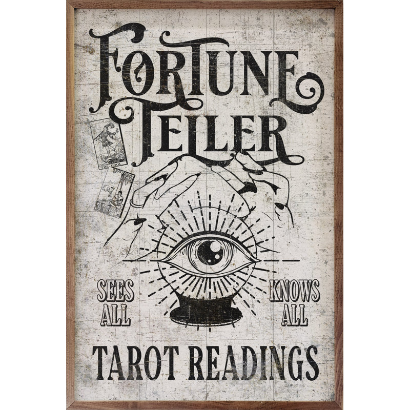 Fortune Teller White, 10" W x 16" H