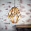 Luminaire suspendu antique en verre Bishop