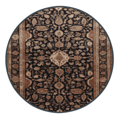 Machine Washable Persian Brown Area Rug
