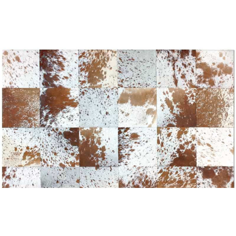 Tapis tissé à la main brun/blanc vache tissé à la main Bellbrook