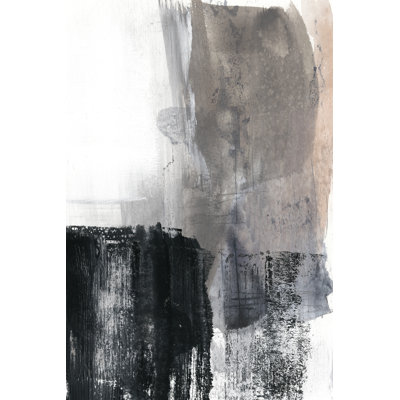 Ebonized I by Jennifer Goldberger - Wrapped Canvas Painting