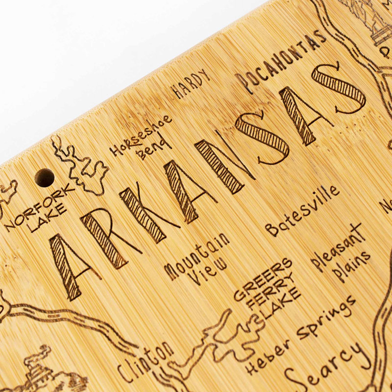 Destination Arkansas Bamboo Cutting & Serving Board